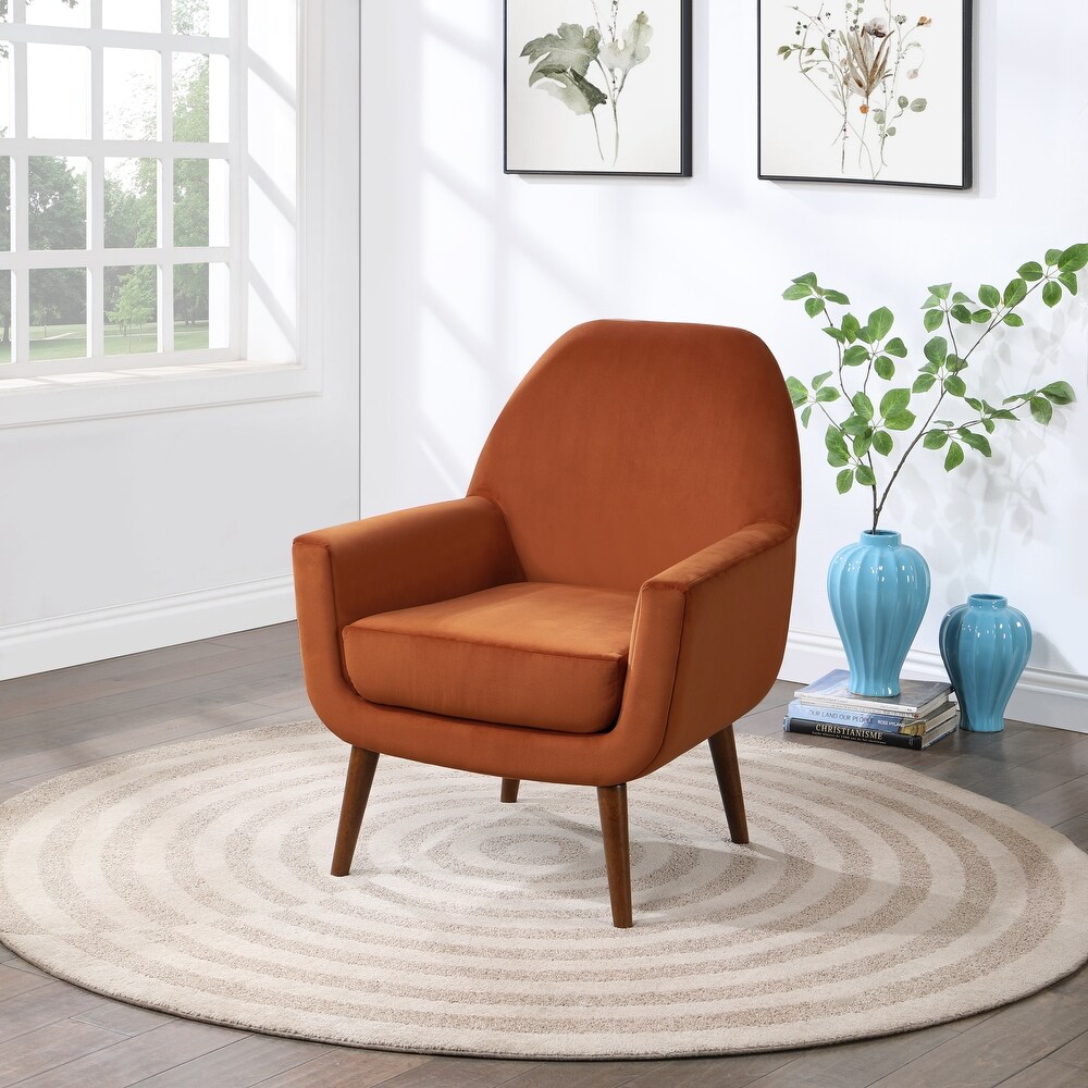 Adrian Mid Century Velvet Arm Chair by Greyson Living