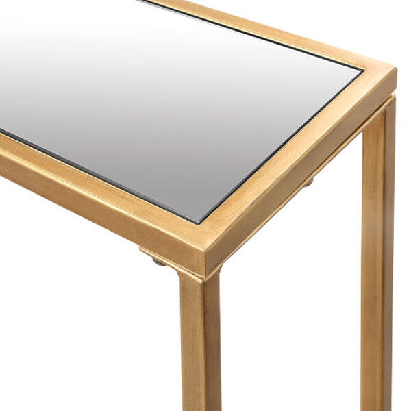 Linden Warm Gold Console Table