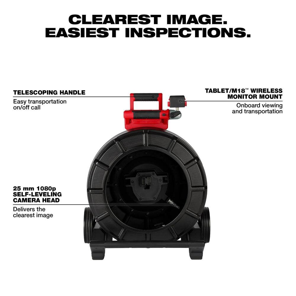 MW M18 200 Mid-Stiff Pipeline Inspection Reel 2975-20 from MW