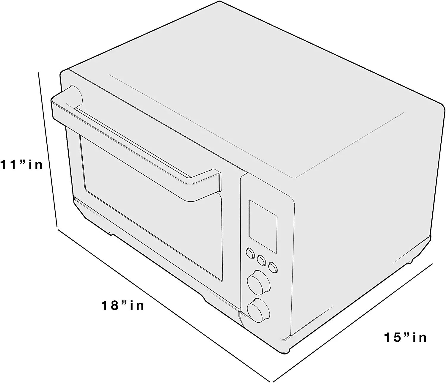 GE 6-Slice Stainless Steel Convection Toaster Oven (1500-Watt)