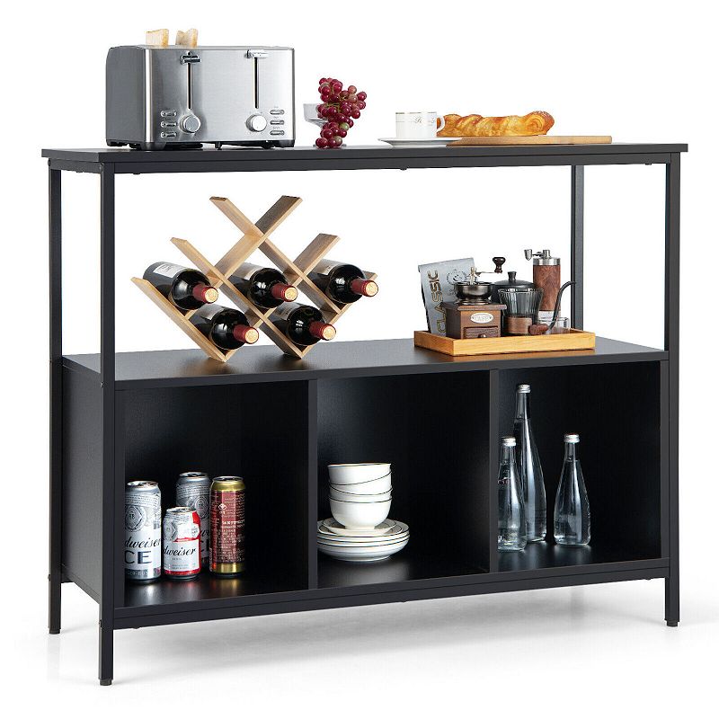 Modern Kitchen Buffet Sideboard with 3 Compartments