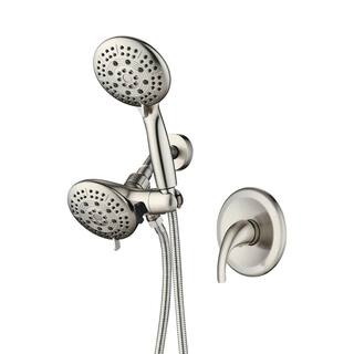 Tahanbath 6-Spray Multifunction Deluxe Wall Bar Shower Kit with Hand Shower in Brushed Nickel MS-A3794-BN-KXC