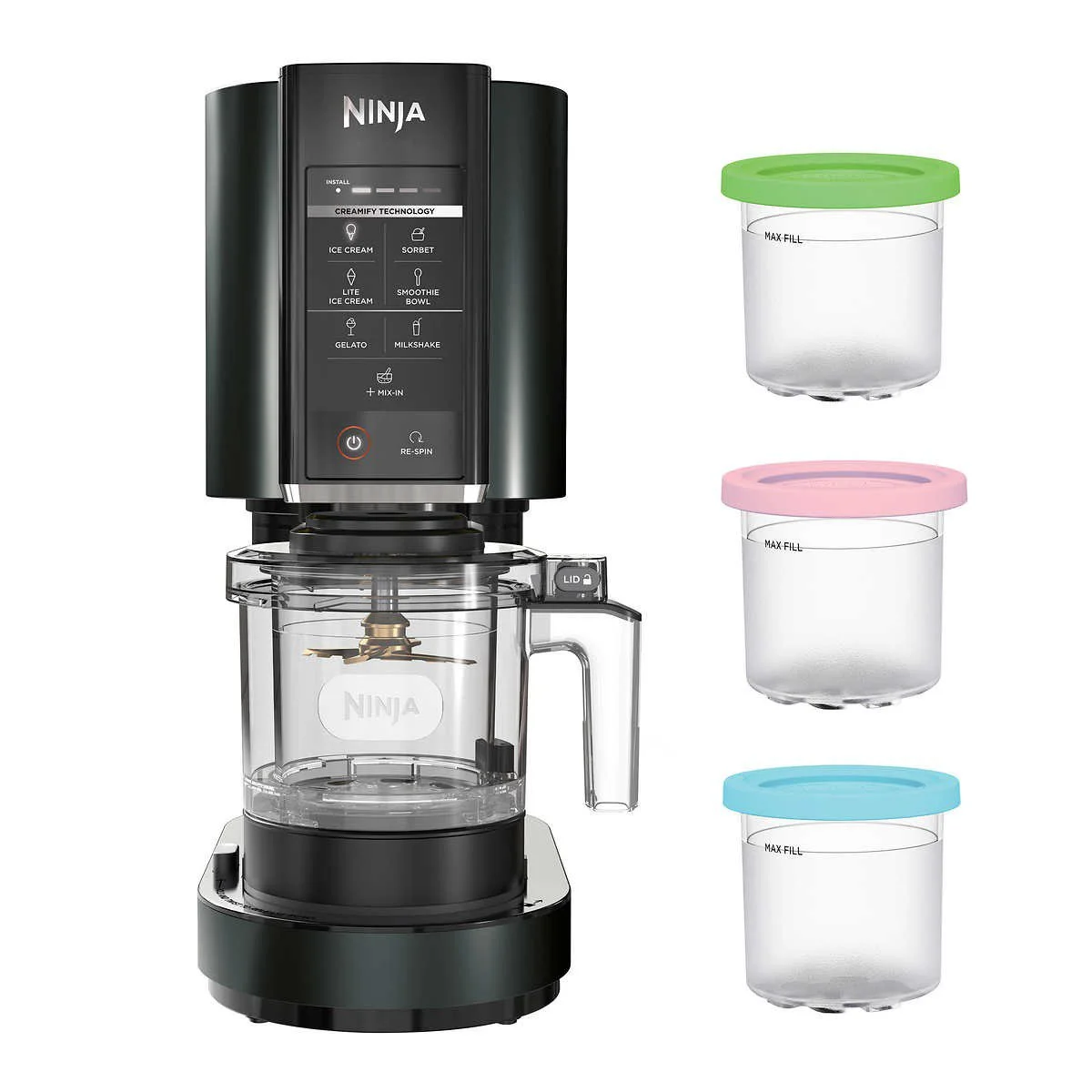 Ninja CREAMi Ice Cream Maker with 3 CREAMi Pints