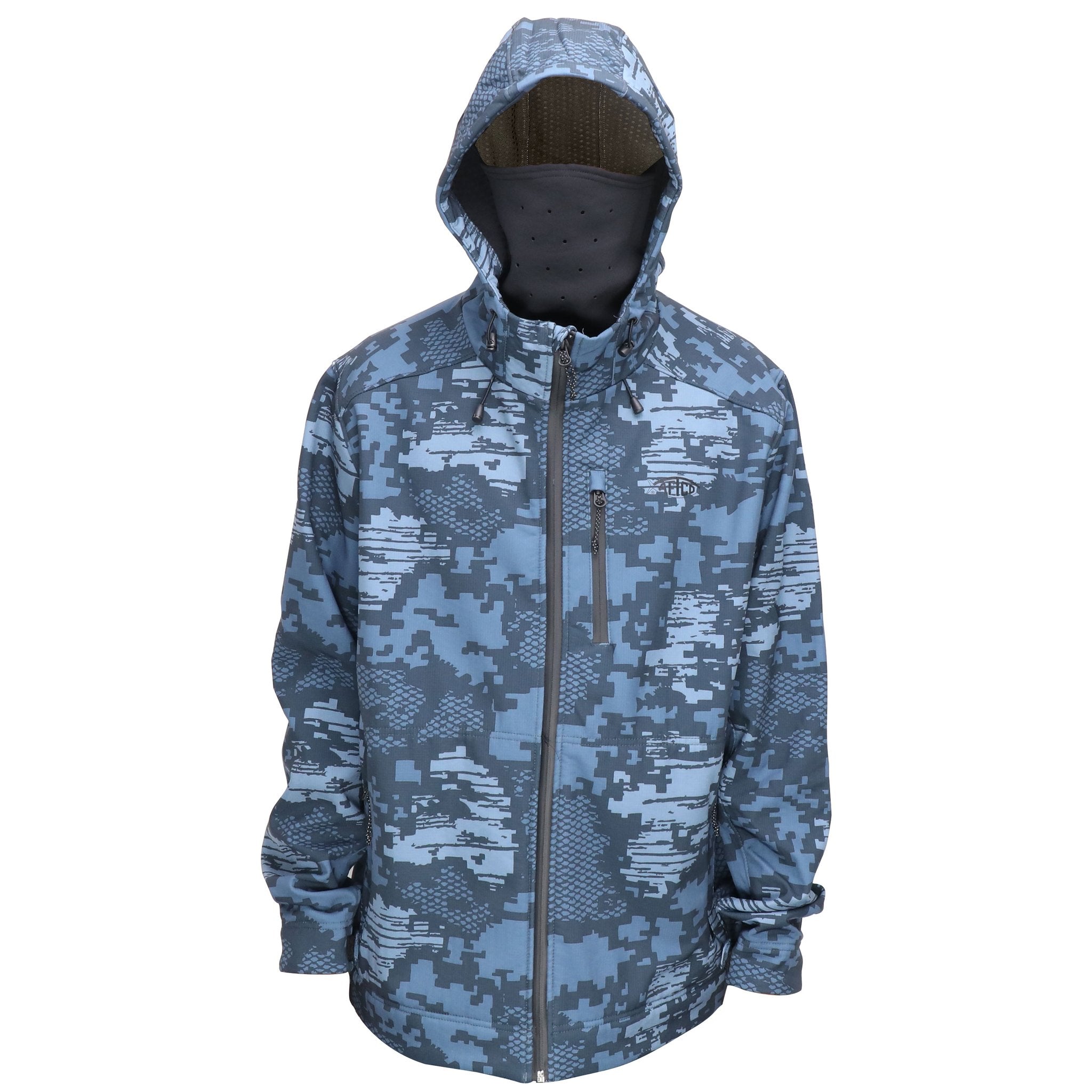 Aftco Reaper Tactical Zip Up Jacket Navy Digi Camo