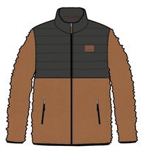 Fogtrail Full Zip Recycled Sherpa Fleece - Glazed Ginger