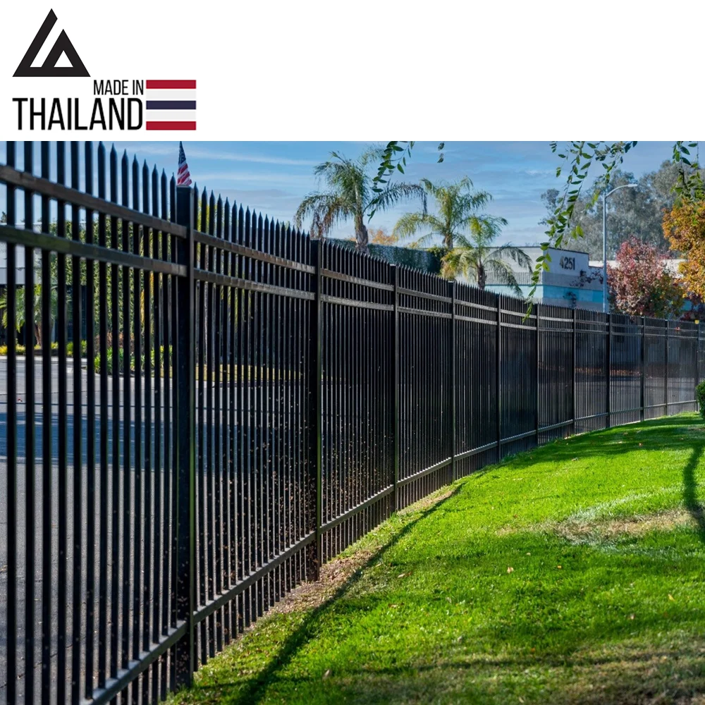 MADE IN THAILAND Factory Directly Supply aluminum fence new design cheap wrought iron fence panel