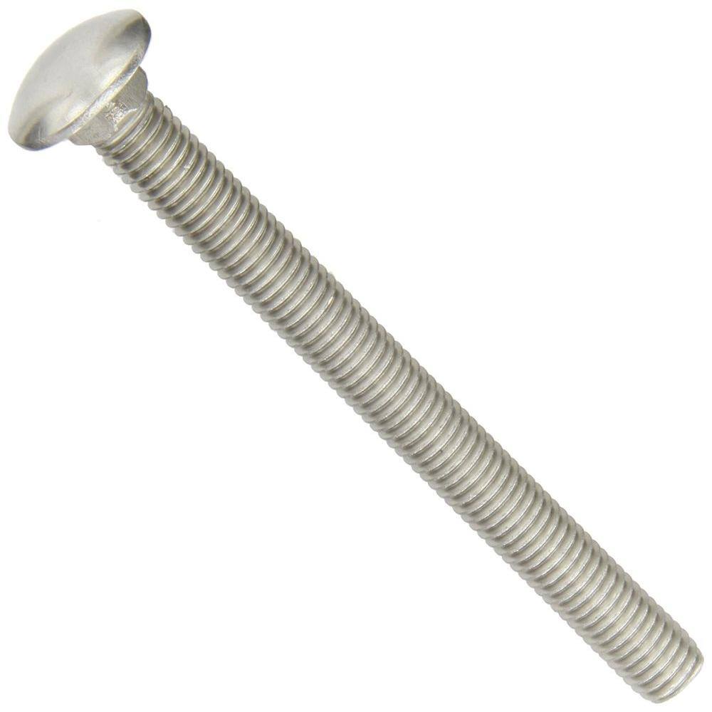 Robtec 12 in. x 6 in. Stainless-Steel Carriage Bolt (10-Pack) RTI232002610