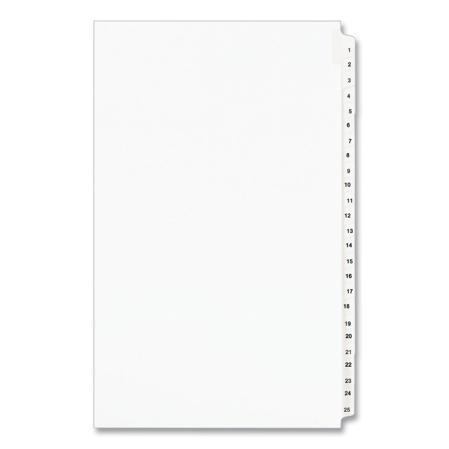 Preprinted Legal Exhibit Side Tab Index Dividers by Averyandreg; AVE01430