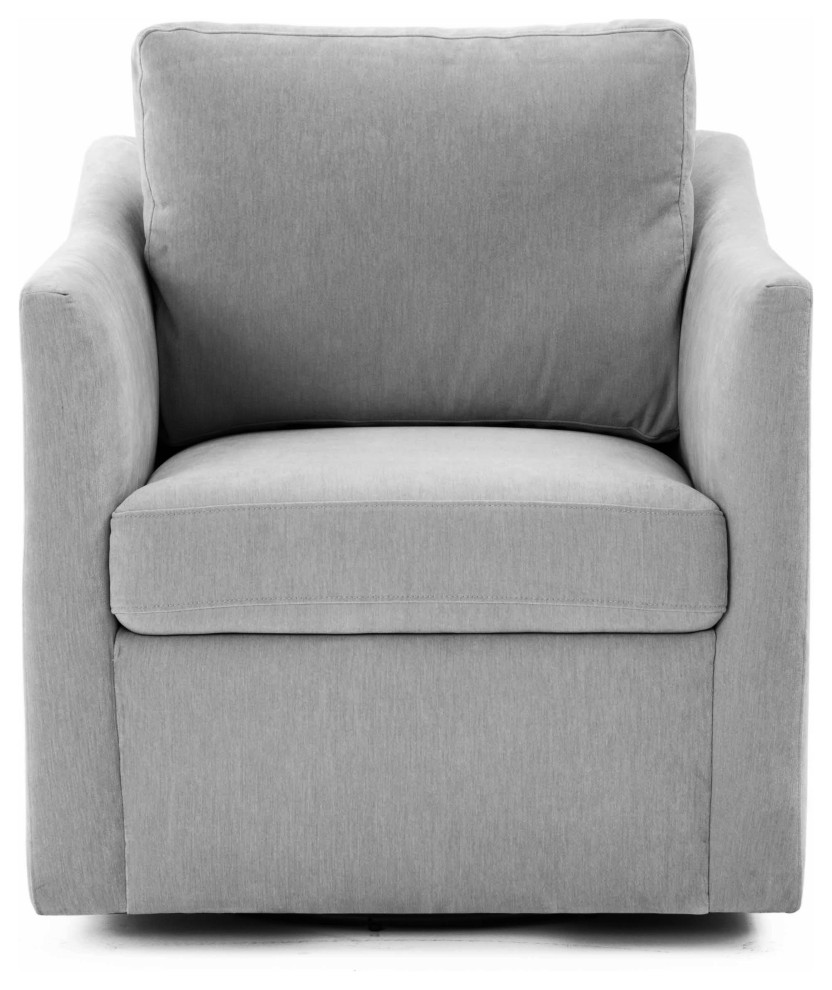 Aiden Gray Swivel Armchair   Grey   Modern   Armchairs And Accent Chairs   by First of a Kind USA Inc  Houzz