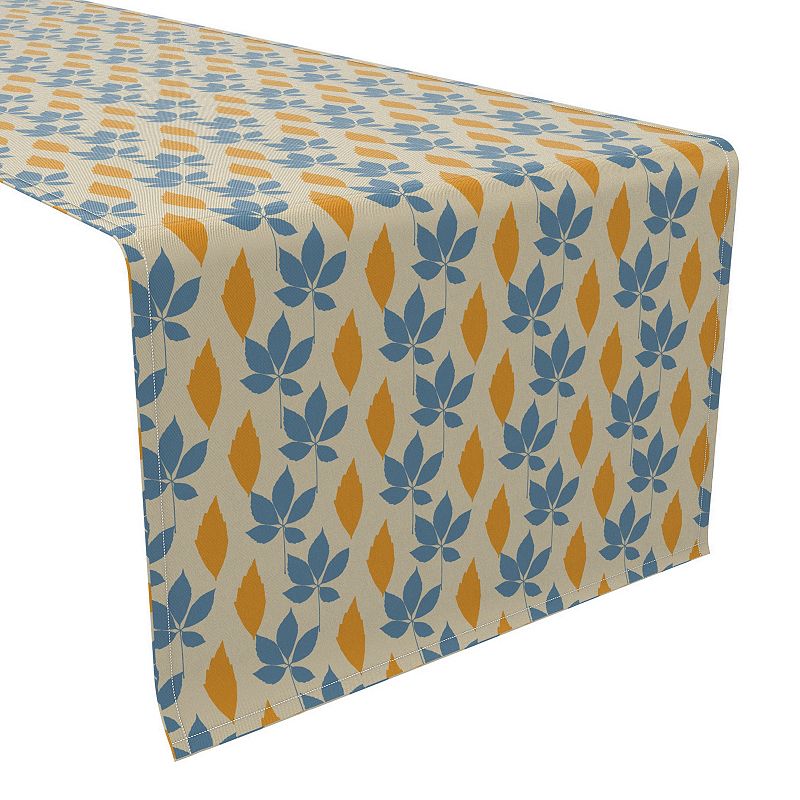 Table Runner， 100% Cotton， 16x108， Fall Leaves Repeat