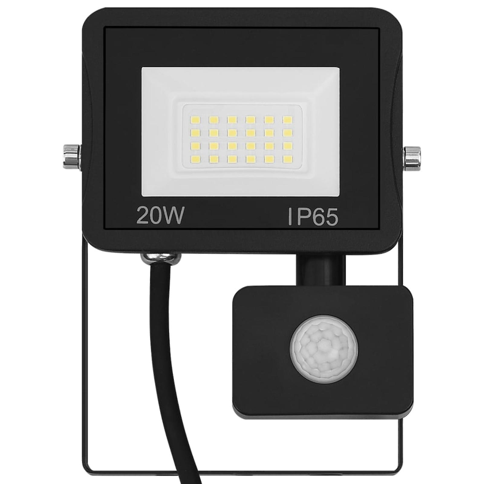 Led Floodlight With Sensor 20 W Warm White No.179565