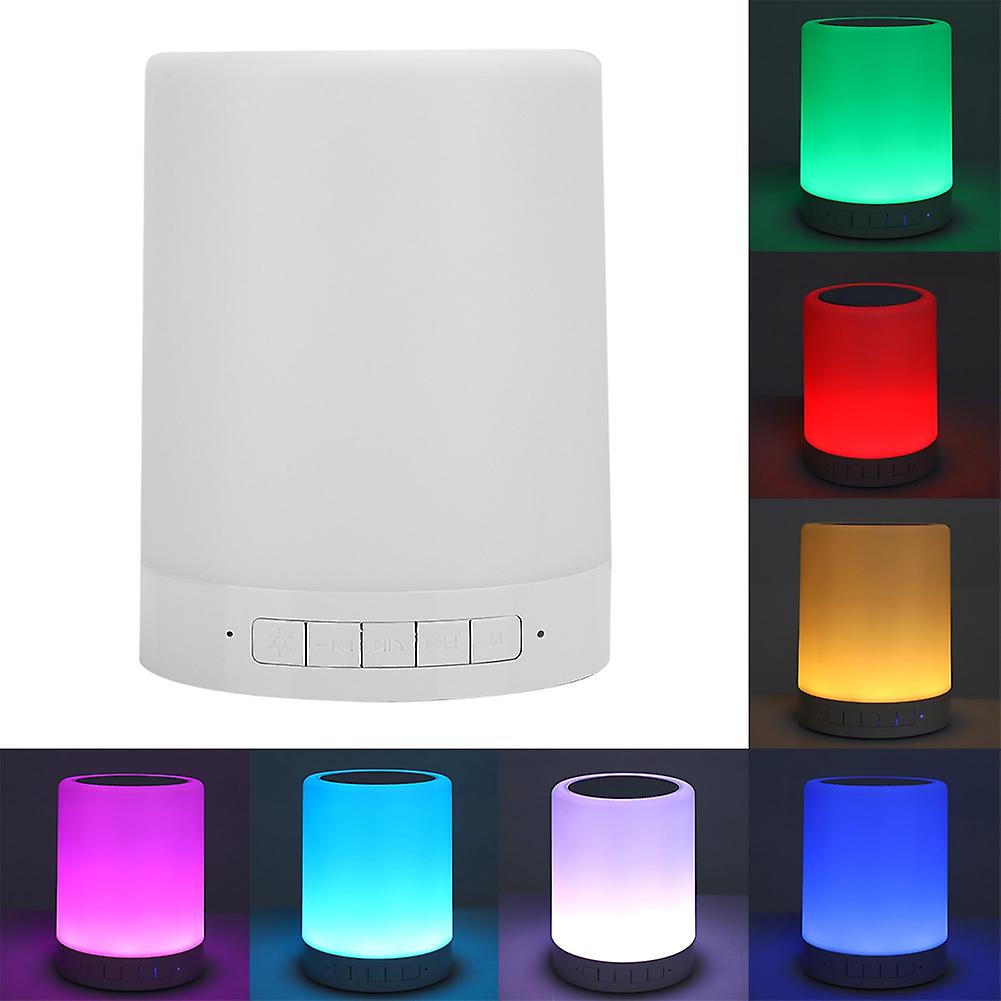 A30 Plastic White Wireless Bluetooth Speaker Mini Pat Light Colorful Night Light Sound Support For External Devices