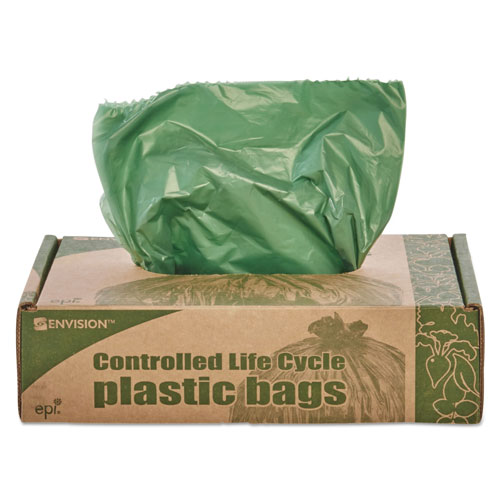 Stout Controlled Life-Cycle Plastic Trash Bags | 33 gal， 1.1 mil， 33