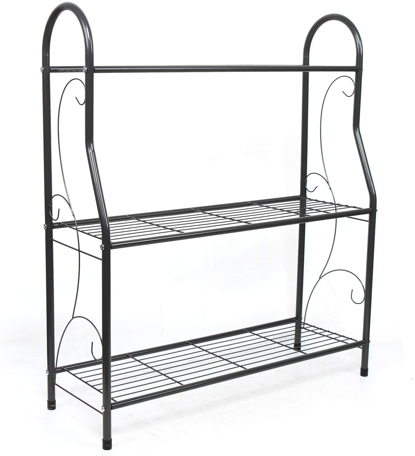 TFCFL 3-Tier Metal Plant Stand, Plant Holder, Flower Pots Display Rack, Space-Saving Stand Shelf, Multi-Functional Home Organizer Shelf Rack