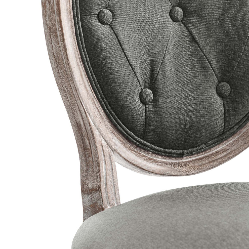 Arise Vintage French Upholstered Fabric Dining Side Chair   French Country   Dining Chairs   by Modway  Houzz