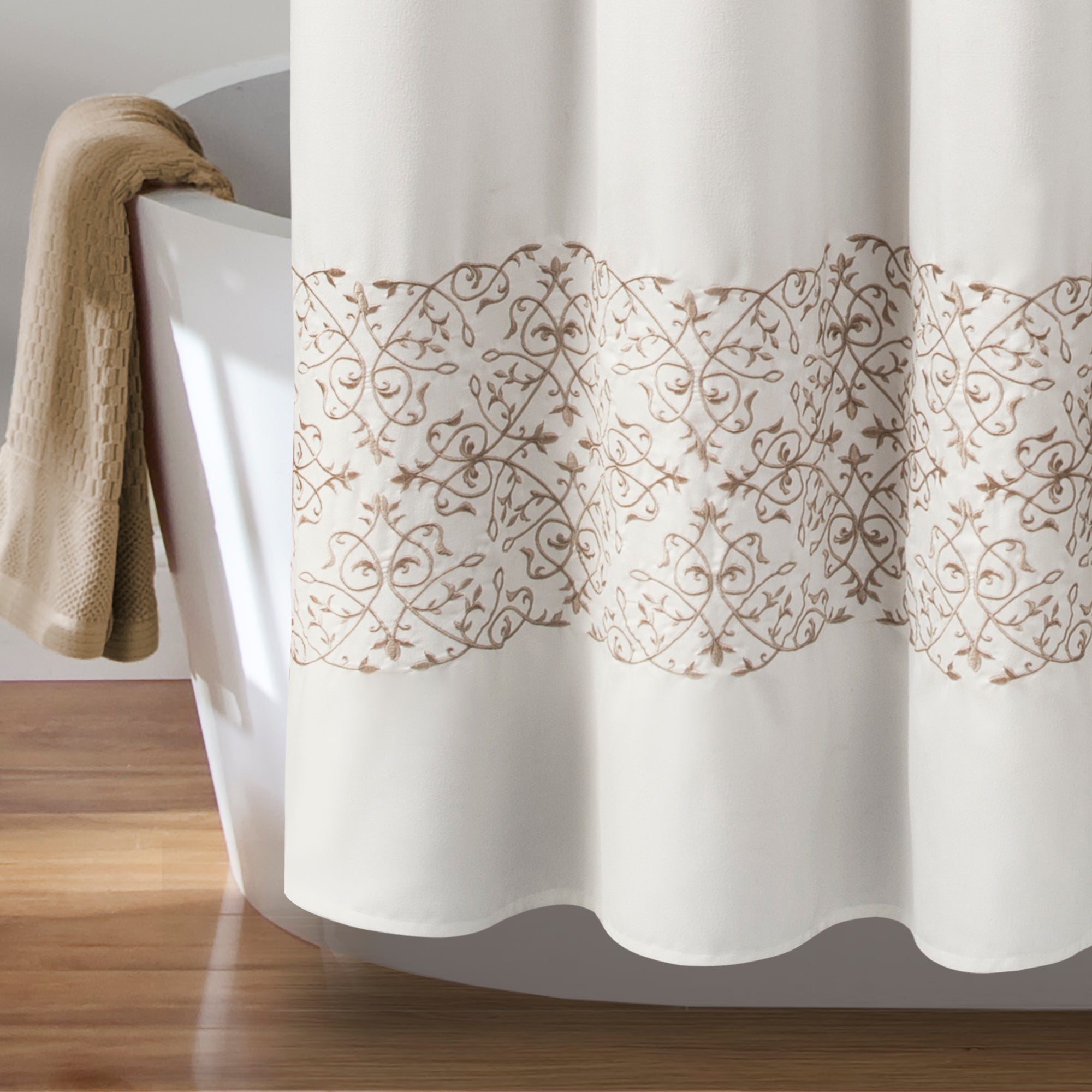 Scroll Medallion Shower Curtain