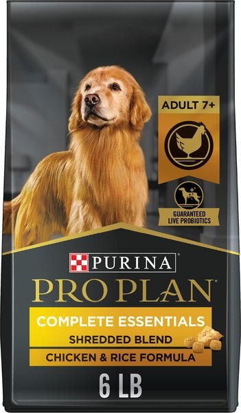 Purina Pro Plan Adult 7+ Shredded Blend Chicken and Rice Formula Dry Dog Food