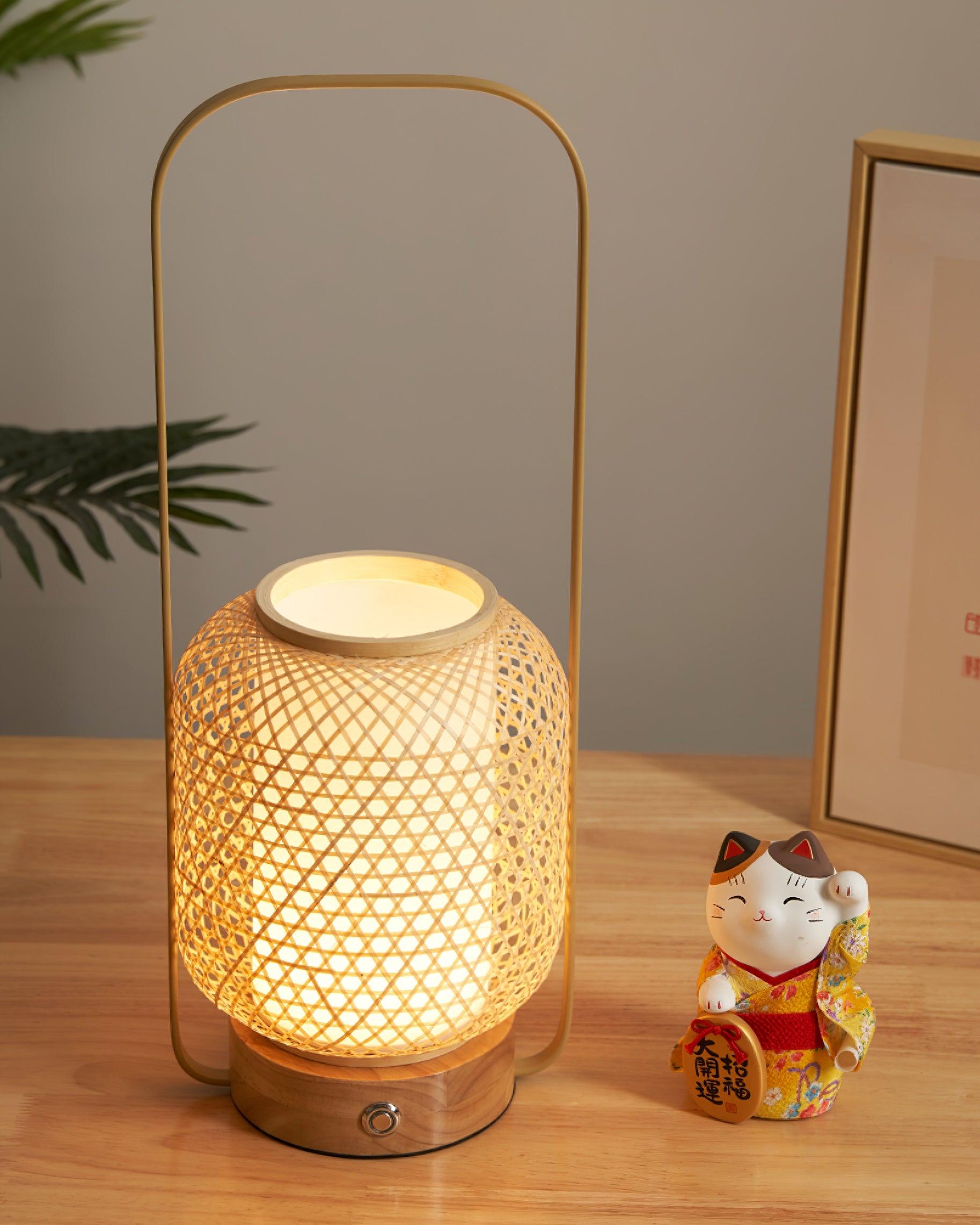 Bamboo Lantern Table Lamp