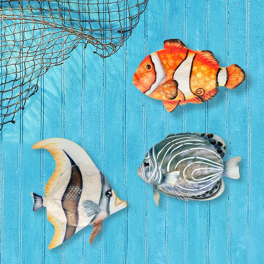 Handmade Koran Angelfish Wall Decor (Philippines)   1 x 8 x 6