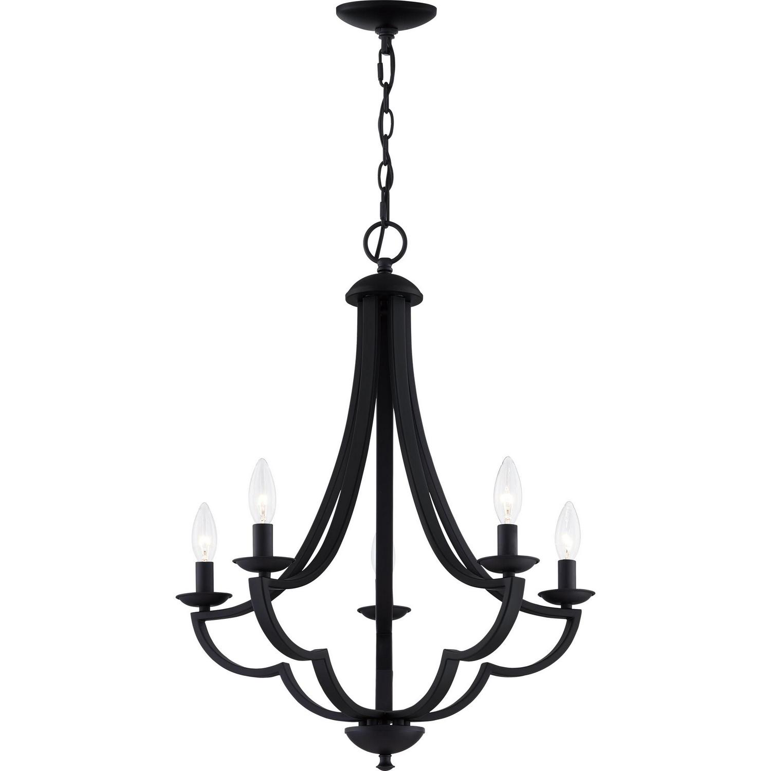 Ashley Harbour Northridge 5-Light Matte Black Chandelier