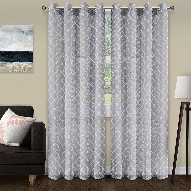 Superior Superior Trellis 2-Pack Insulated Blackout Grommet Window Curtain Panels