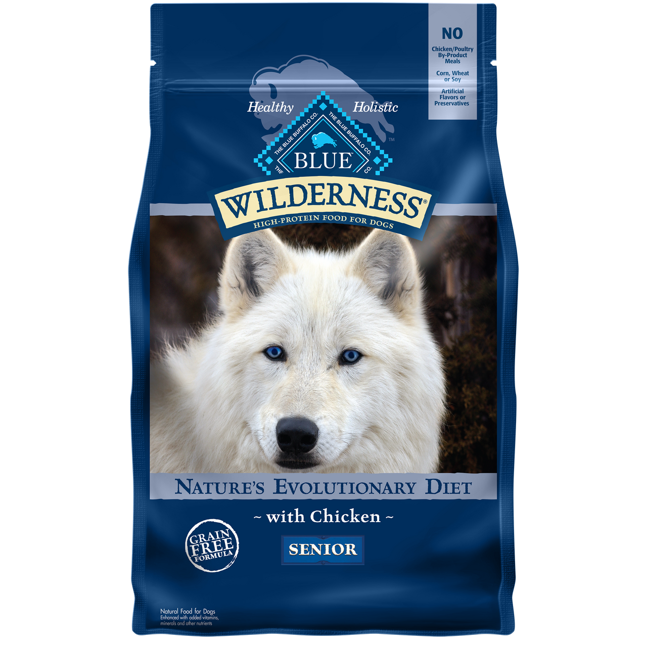 Blue Buffalo Wilderness Grain-Free Chicken Recipe Senior Dry Dog Food