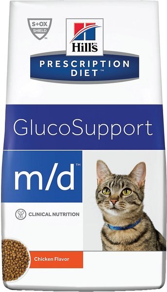 Hill's Prescription Diet m/d GlucoSupport Chicken Flavor Dry Cat Food