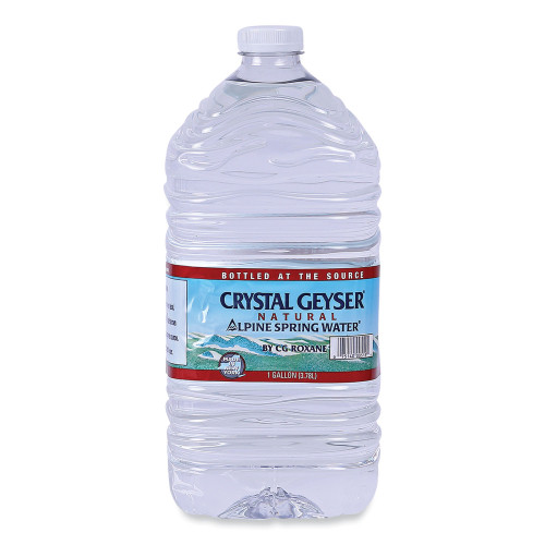 Crystal Geyser Alpine Spring Water， 1 Gal Bottle， 6/Case (12514CT)