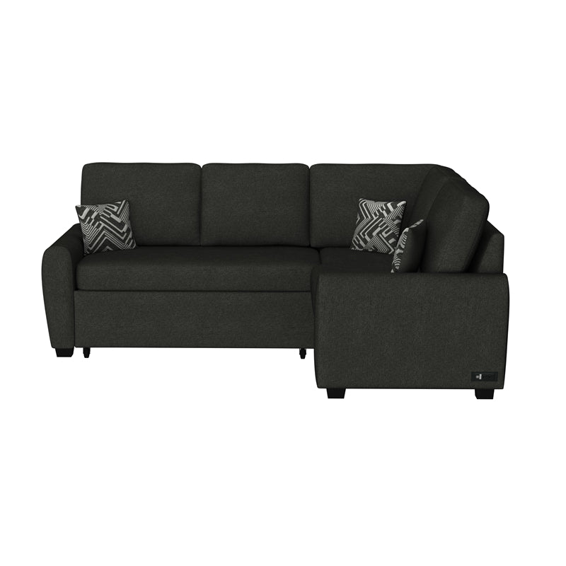 Serta Sicily Dream Lift Convertible Sofa in Charcoal Gray Fabric