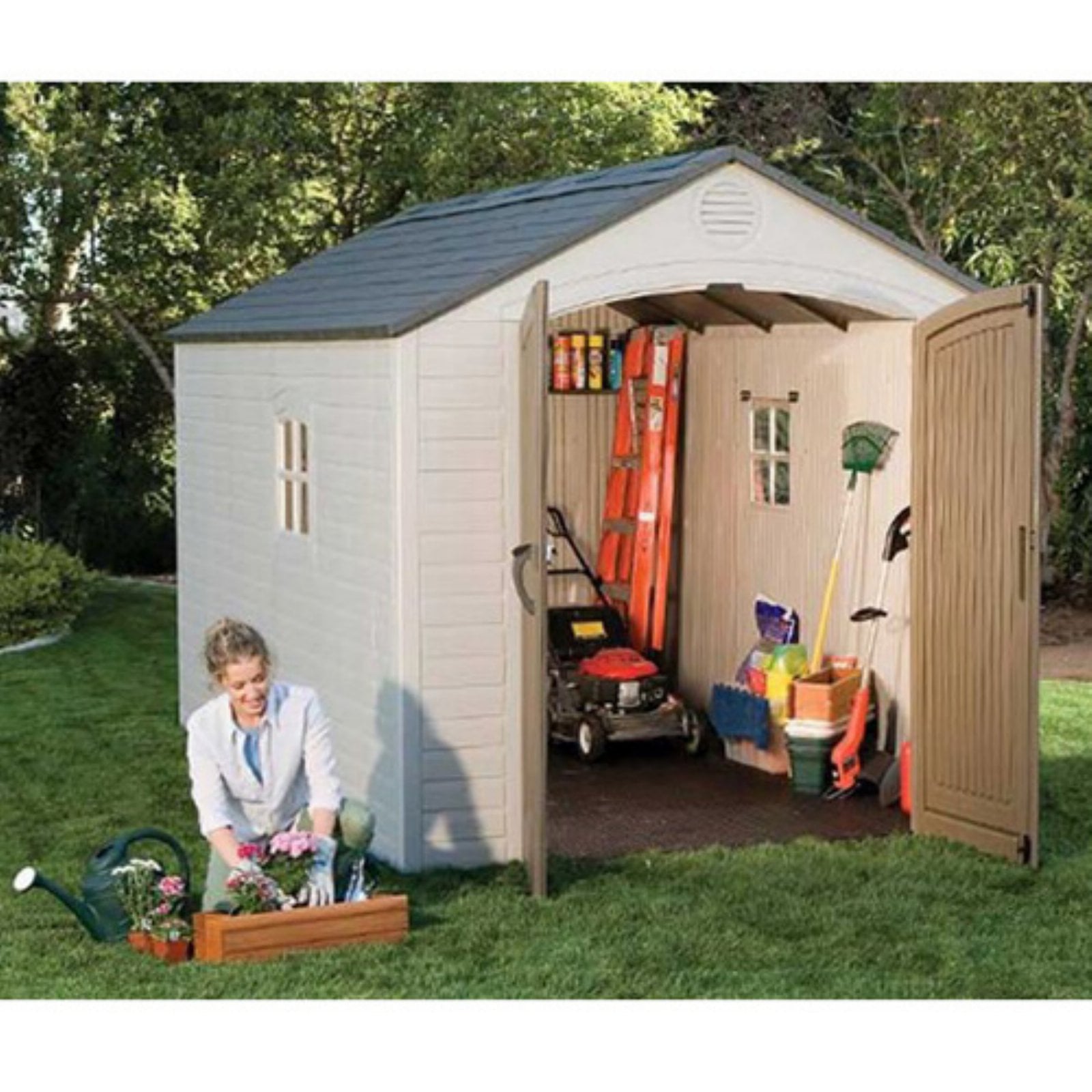 Lifetime 8 x 10 ft. Outdoor Storage Shed