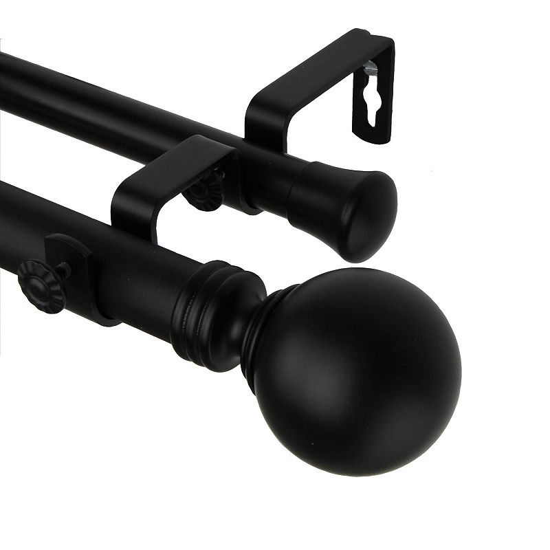 Rod Desyne Globe Adjustable Double Curtain Rod