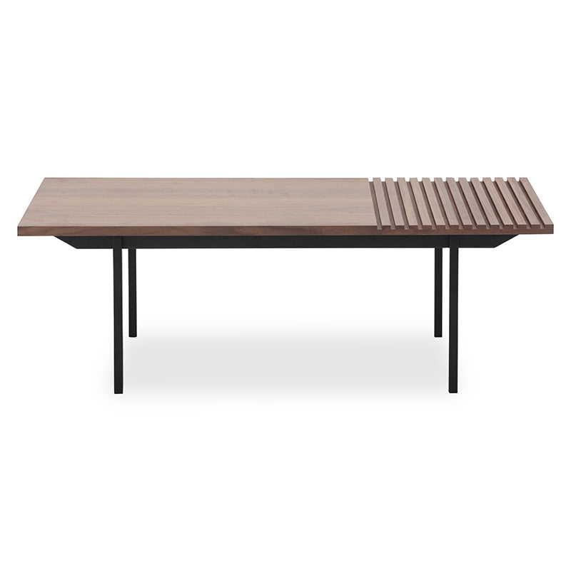 TOZZI Rectangular Coffee Table 120cm - Walnut & Black