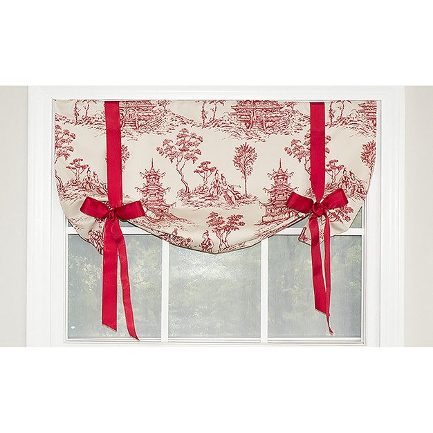 Rod Pocket Valance 50 quot X 21 quot Red By Rlf Home