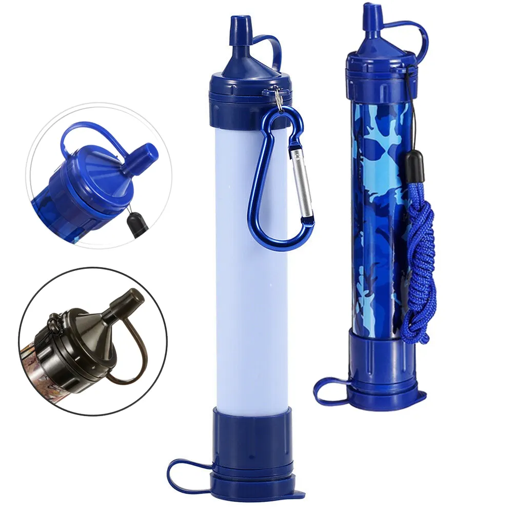 Personal Water Filter 4500L UF Camping Hiking Water Straw 0.01 Micron Outdoor Survival Kit Emergency Water Purifier Straw