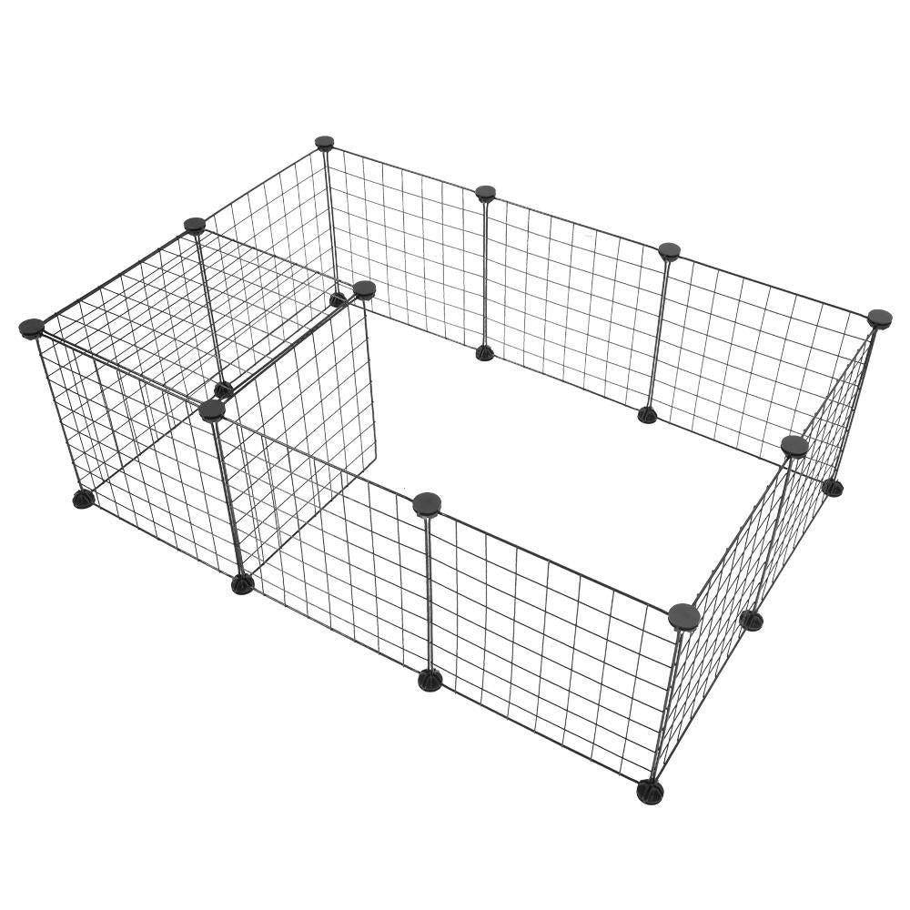 SalonMore Animal Fence，Metal Wire Pen Fence for Small Animals，Bunnies，Rabbits