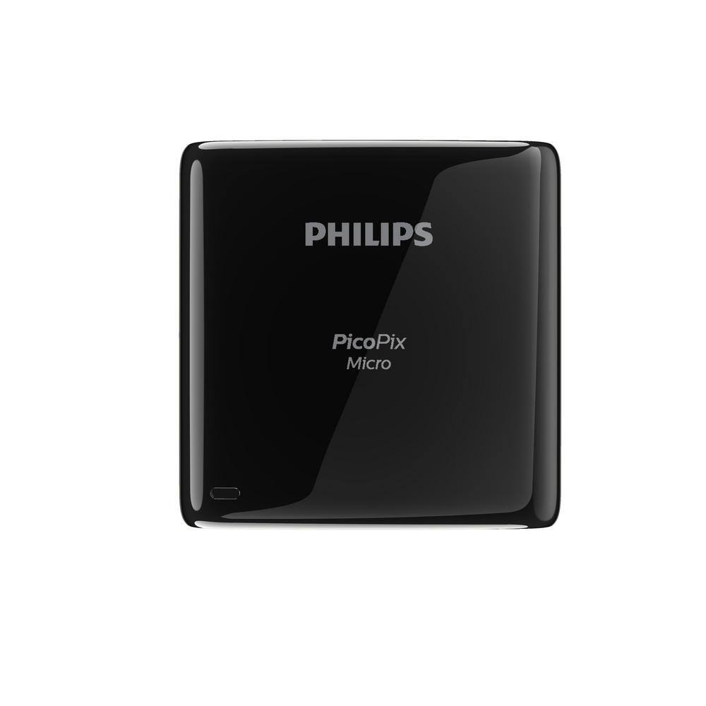 Philips PicoPix Micro LED DLP 3h Battery Life HDMI. True 480p resolution supports 1080p up to 65 in. display PPX320INT