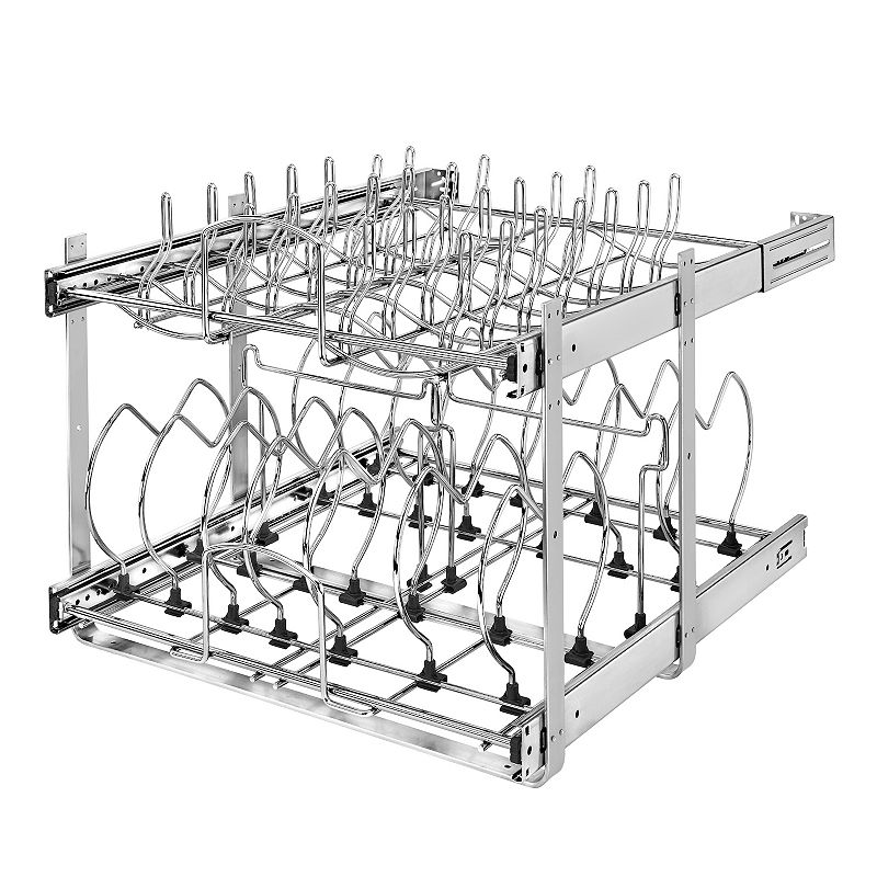 Rev-a-shelf Pull Out Cabinet Pot And Pan Organzier， 21 Width， 5cw2-2122-cr