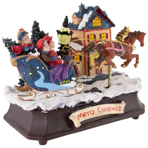 Animated And Musical Christmas Sleigh Decoration