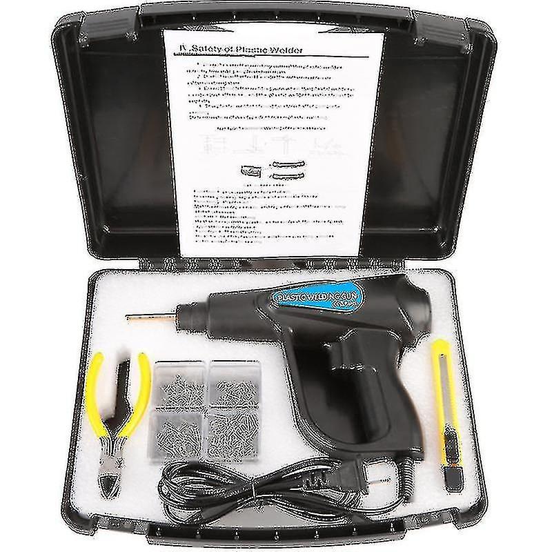 70w Hot Stapler Plastic Welding Machine Car Bumper Repair Kit Plier 4 Wave Staples Welding Repairing