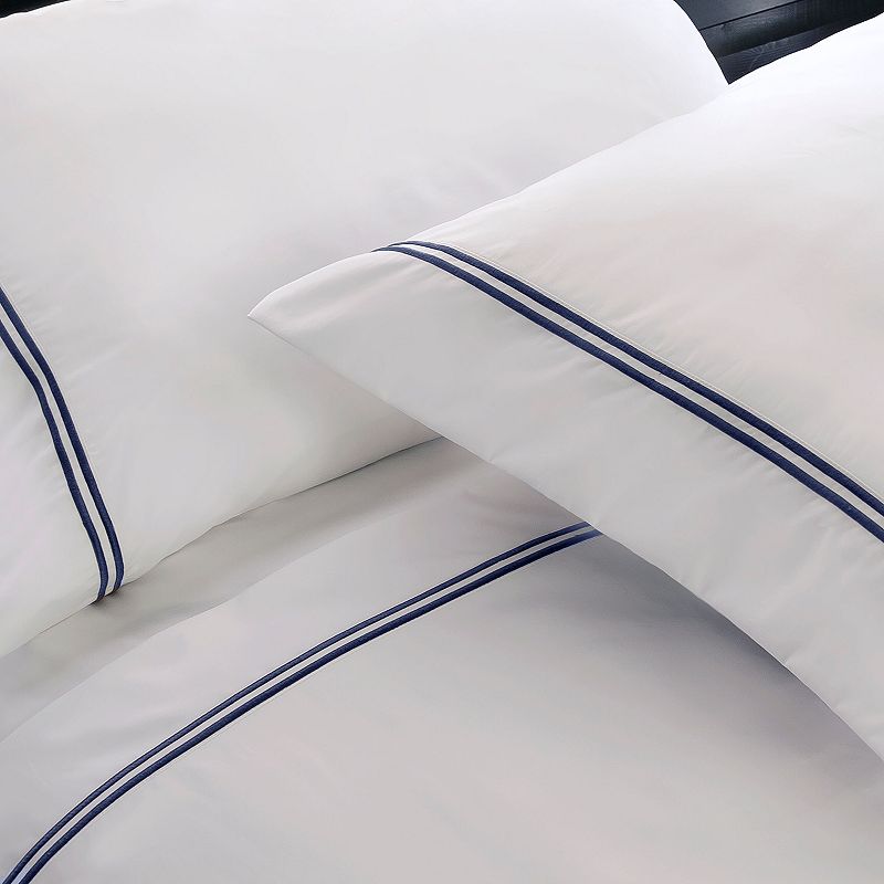 Hotel Peninsula Embroidered Stripe Sheet Set