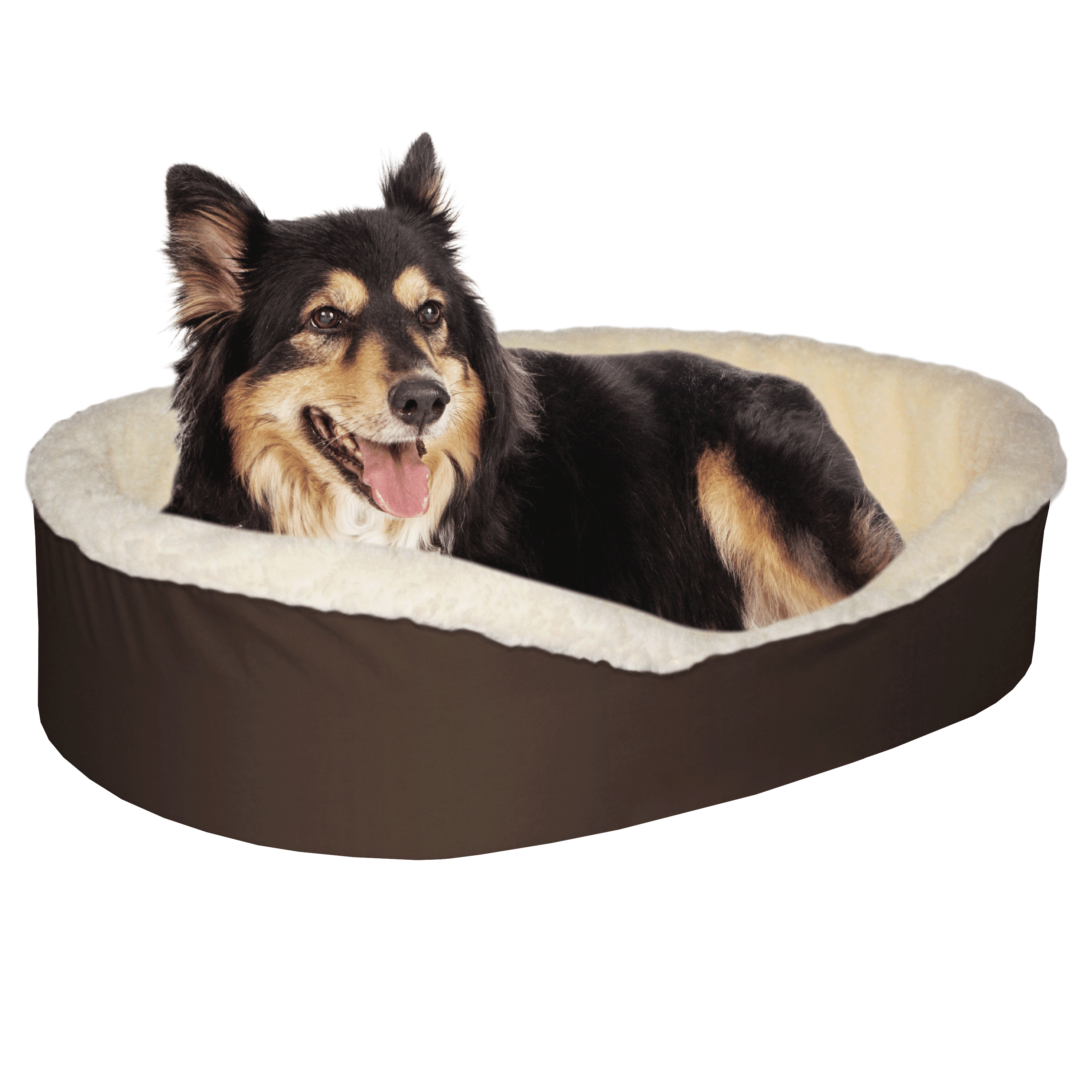 Made in The USA Dog Bed King Cuddler Pet Bed, X-Large, 40"x28", Brown