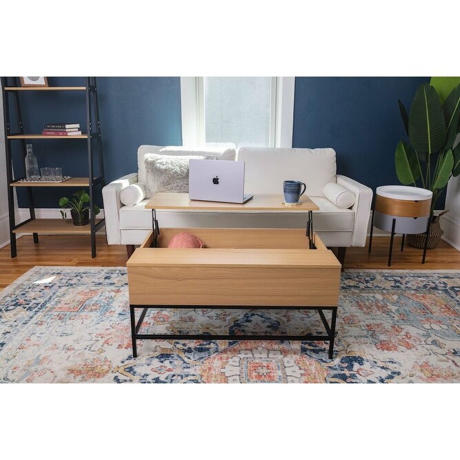 Lift Top Coffee Table with Hidden Storage for Living Room  Apartment and Dorm