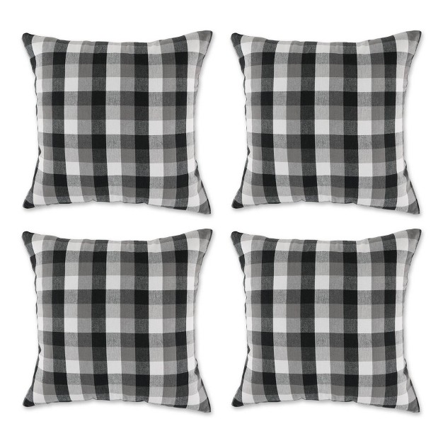 Square Throw Pillow Covers Gray Design Imports