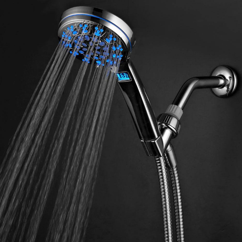 Hotel Spa 5-Spray Setting LED Handheld Shower in Chrome 1485