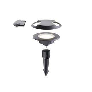 Hampton Bay Low Voltage Landscape Black Round In Ground WellDeck Light with 1.8-Watt 150 lumen Integrated LED LDS-WR2BL3000K