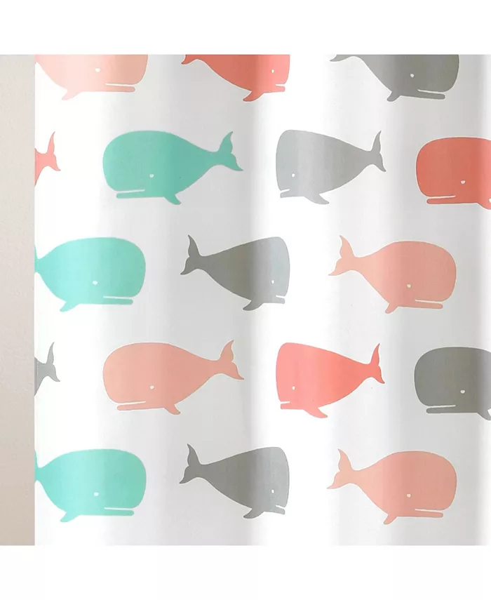 Macys Whale Shower Curtain for Kids  72 x 72