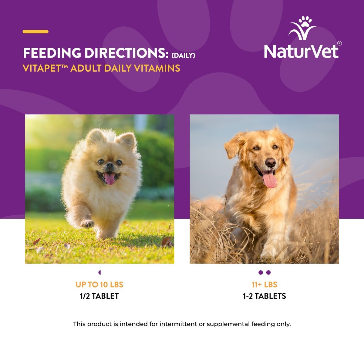 NaturVet VitaPet Adult Plus Breath Aid Chewable Tablets Multivitamin for Dogs