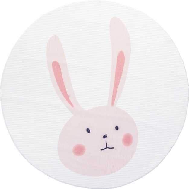 Nuloom Crystal Rabbit Kids Machine Washable Area Rug