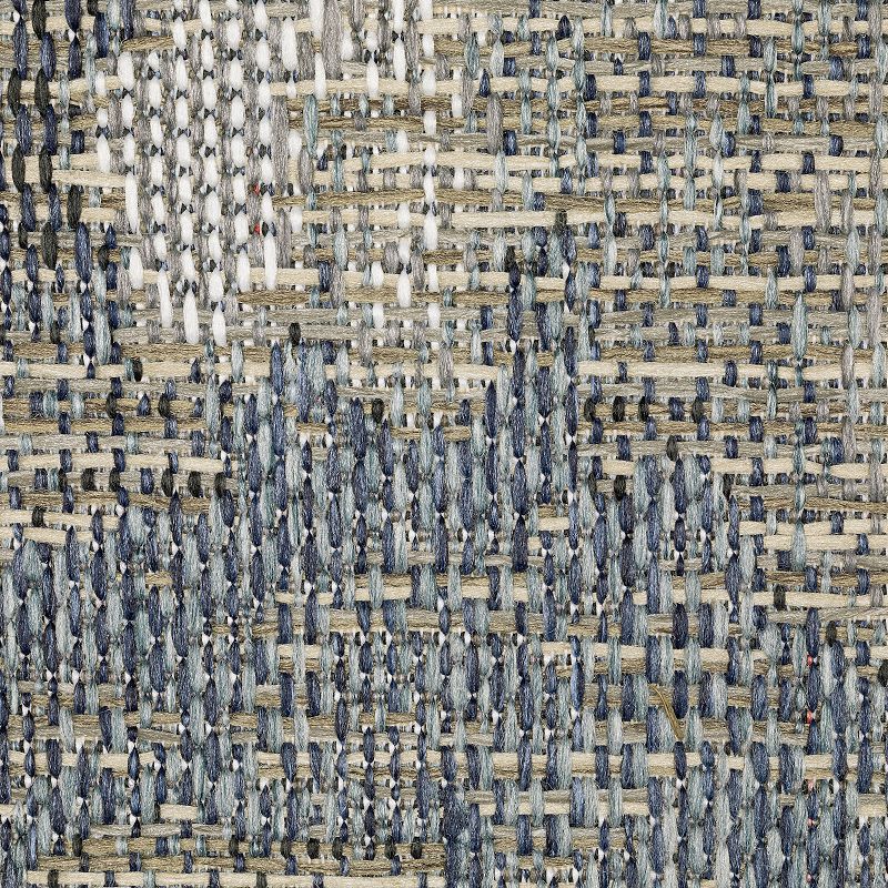 StyleHaven Calla Marbled Abstract Gray Blue Indoor Outdoor Area Rug