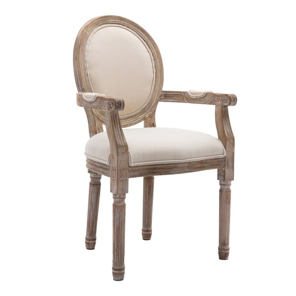 Upholstered Fabric Dining Armchair